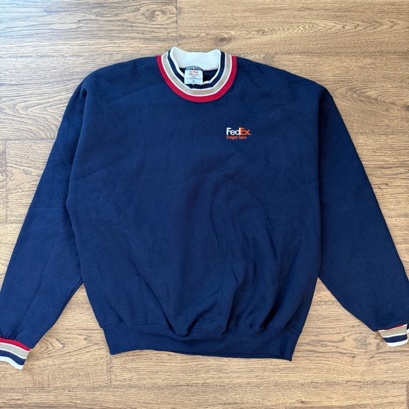 Vintage FedEx Federal Express Sweatshirt Mens XL Jerzees 90s Crewneck